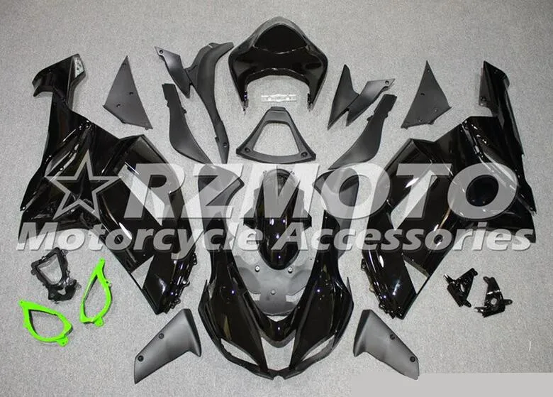 

Новый ABS полный комплект обтекателей подходит для Kawasaki ZX6R 2007 2008 мотоцикл Обтекатели ZX-6R 07 08 ниндзя 636 Кузов красивые черные сапоги;