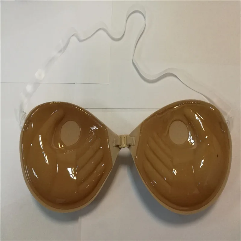 100pcs/Sexy Strapless Bras For Women Pink Color Push up Bra Invisible Adhesive Bra with Convertible Clear Straps