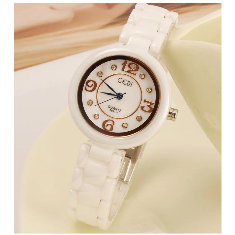 2016 Новая Мода Керамика Часы Женщины Одеваются Смотреть стильных женщин