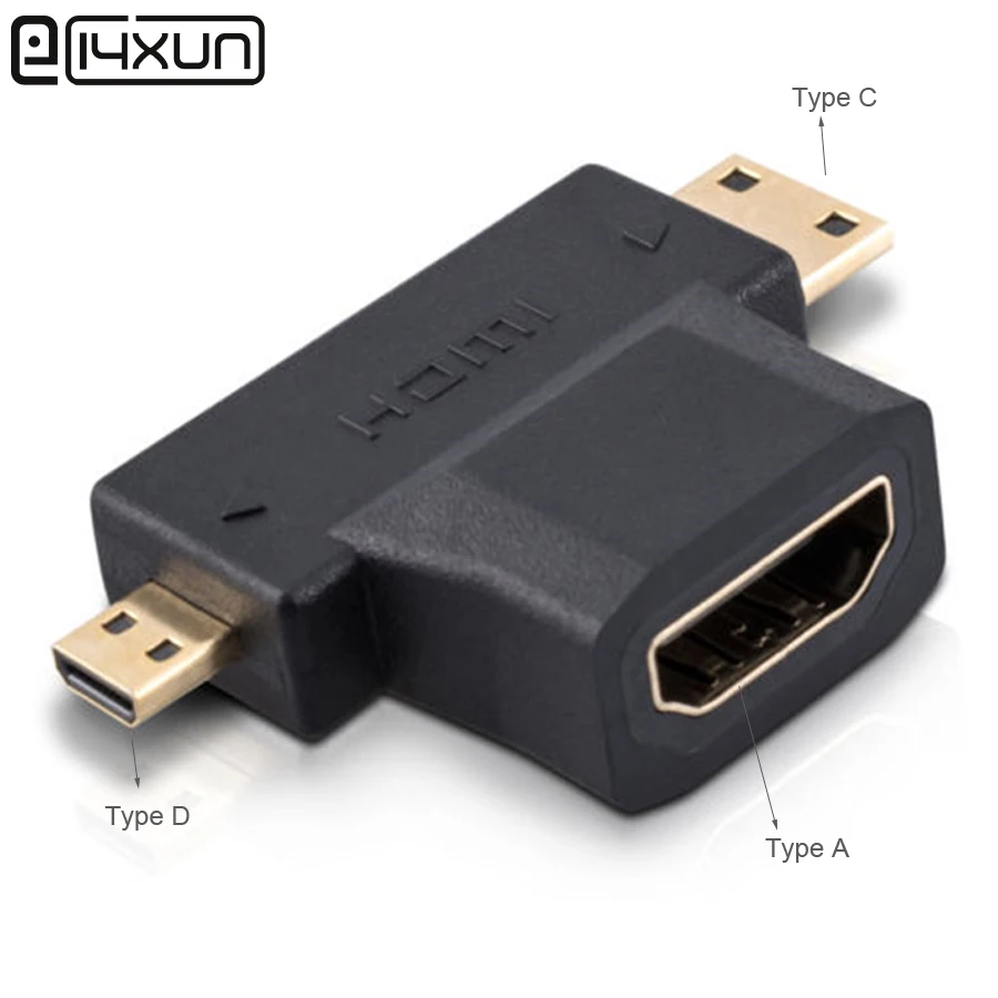 Адаптер HDMI Mini Micro Standard 1 шт. разъем Type C D типа Папа мама 2 в штекер|connector|l connector |
