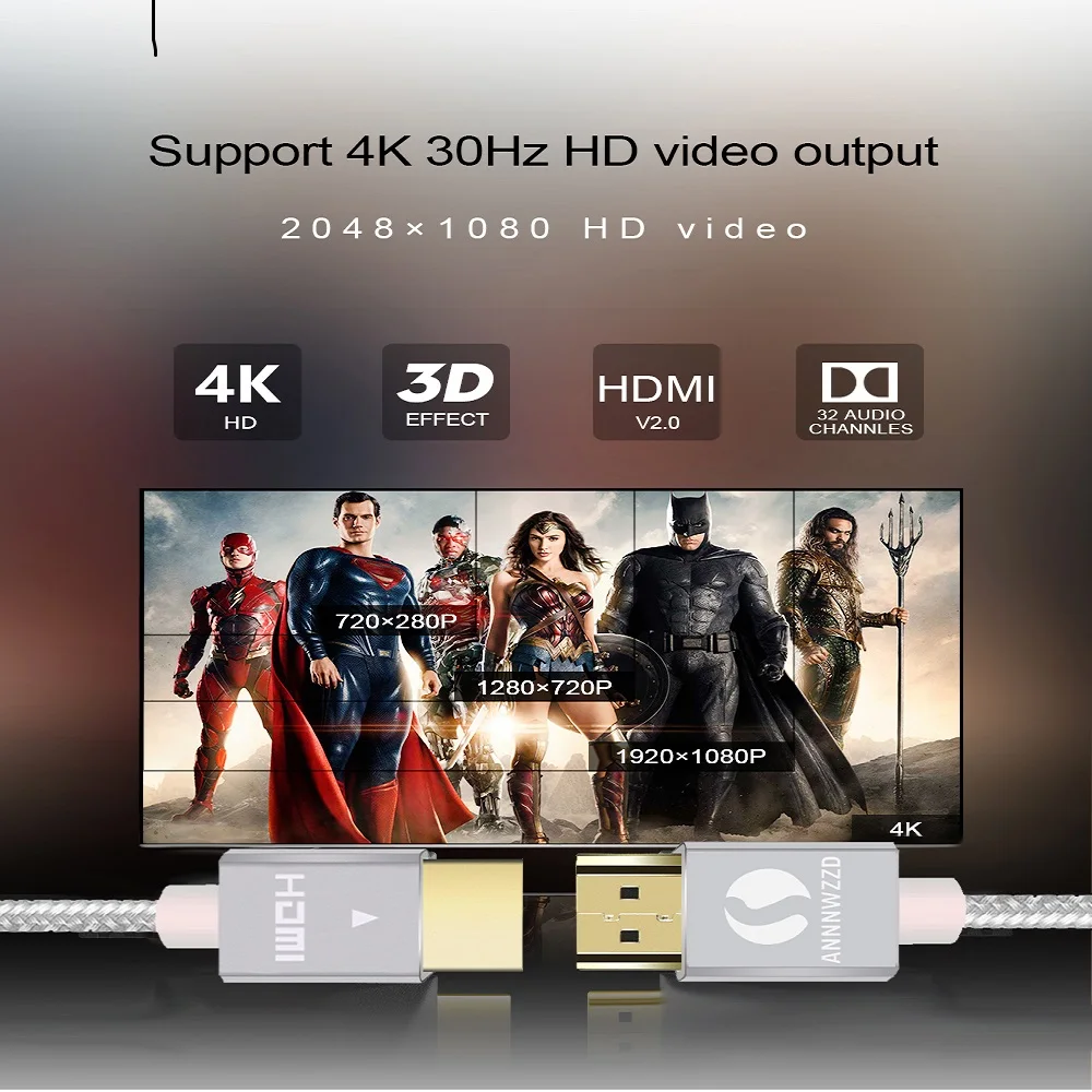 HDMI кабель HDMI 2,0 кабель для IPTV lcd HDMI xbox 360 PS3 4 pro приставка nintendo Switch проектор 1 м 2 м 3 м 5 м Кабель HDMI