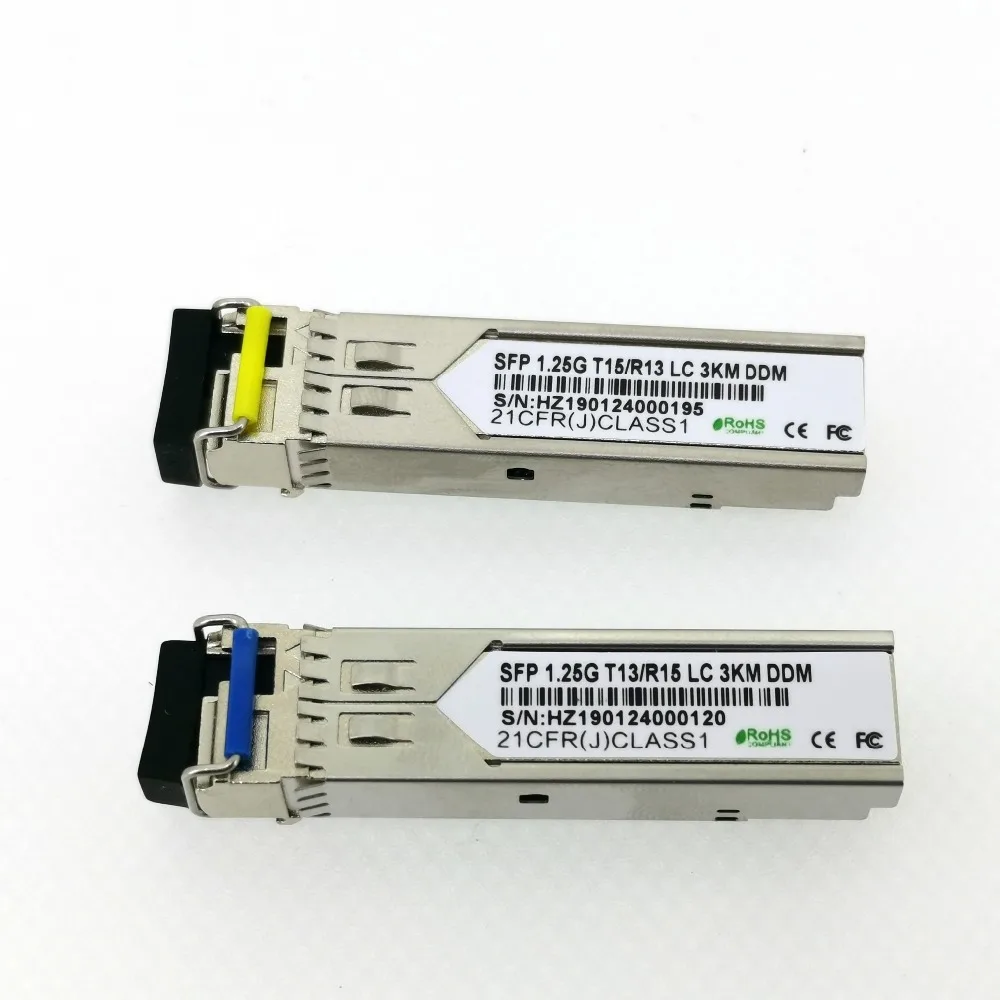 GIBC SFP LC 1 25 ГБ/сек. 3km fiber sfp горячий Подключаемый модуль BiDi 1310 нм/1550 нм 3км WDM