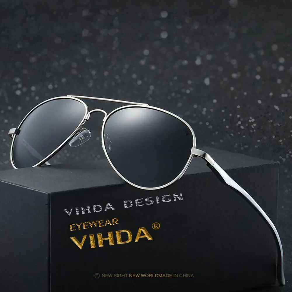 

VIAHDA Aluminum Magnesium Brand Designer Polarized Men Women Sunglasses Vintage Fashion Driver Sun Glasses