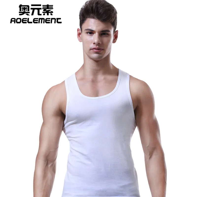 

AOMLEMENT Brand 2pcs/lot Cotton Solid Underwear Sleeveless Comfortable Undershirt Mens ropa hombre ondergoed mannen bodysuit men