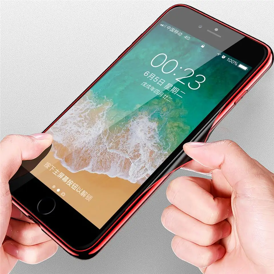 2018 NEO Mirror Glass Case For iphone 6 Cover Glossy Glitter Bling Frame On 6s 7 8 X Plus Phone Cases Bag Fundas |