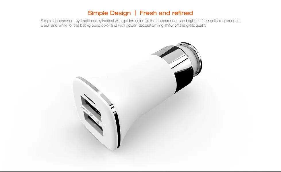 Металлическое быстрое автомобильное зарядное устройство 5 В 3 4 А 2 USB для