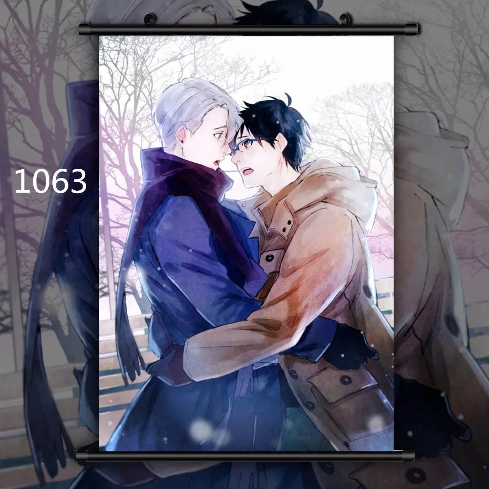 1063 Yuri On Ice Coupling Аниме Манга плакат свиток C - Цвет: 1063