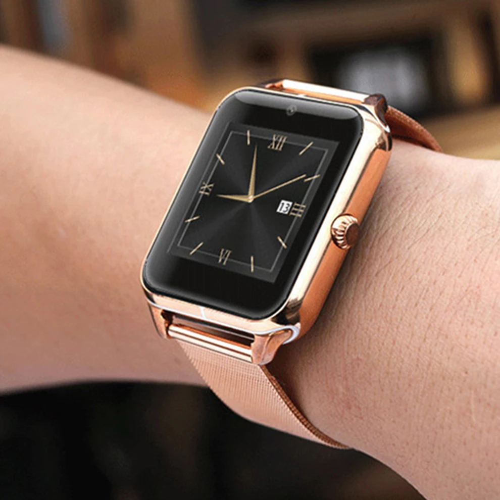 HOK умные часы для мужчин Android Bluetooth с камерой SIM TF карта ISO Z50 Z60 GT08 золотые мужские