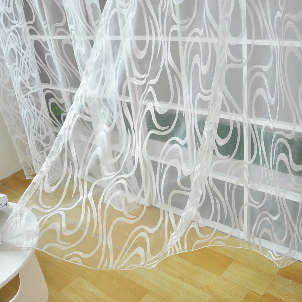 NAPEARL Европейский Стиль Полосатый жаккардовый дизайн готовые отвесные шторы