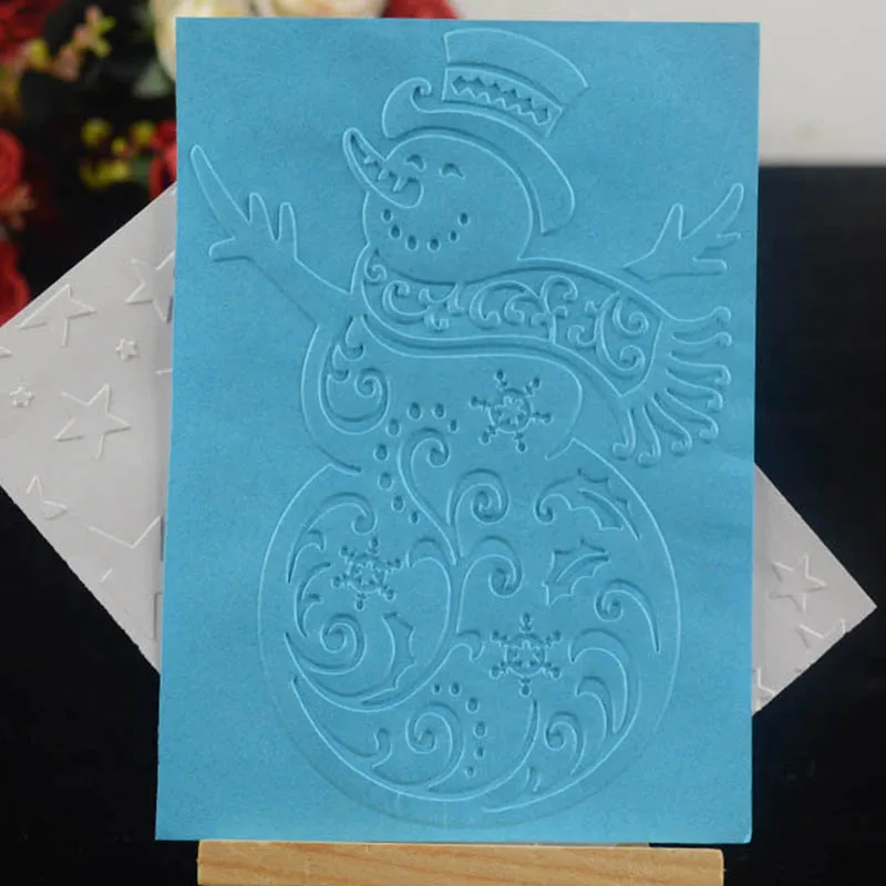 Снеговик тиснение папка фон для DIY Скрапбукинг декоративное карты делая | Дом и