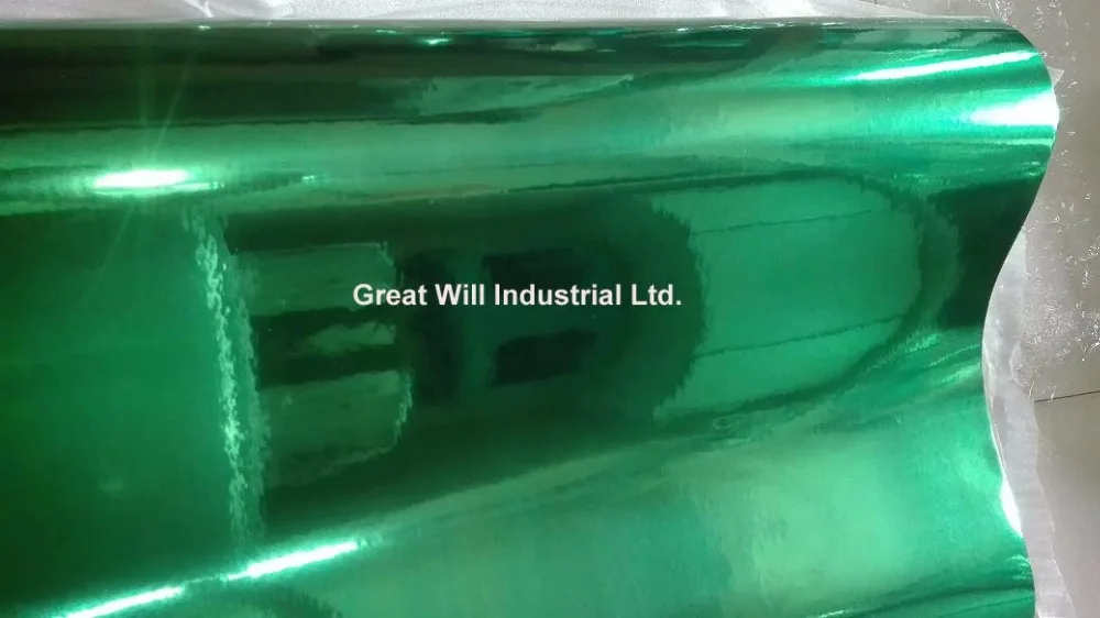 3 слойная зеленая хромированная зеркальная виниловая пленка для автомобиля