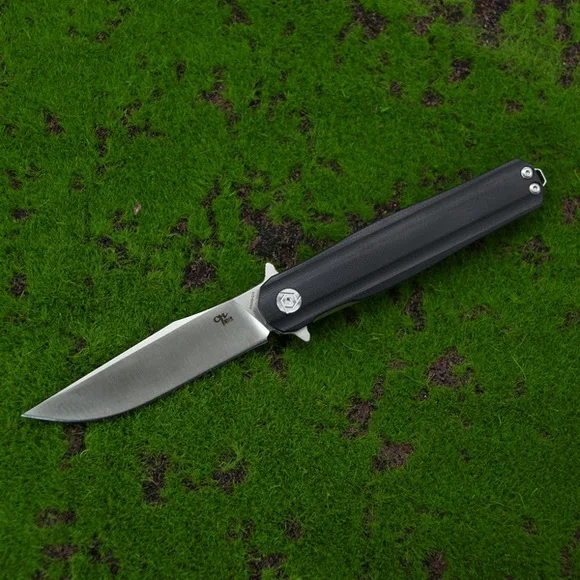 CH нож 35005-G10 Флиппер складной нож D2 лезвие G10 ручка Открытый Отдых Охота pocke фрукты ножи выживания EDC инструменты - Цвет: black