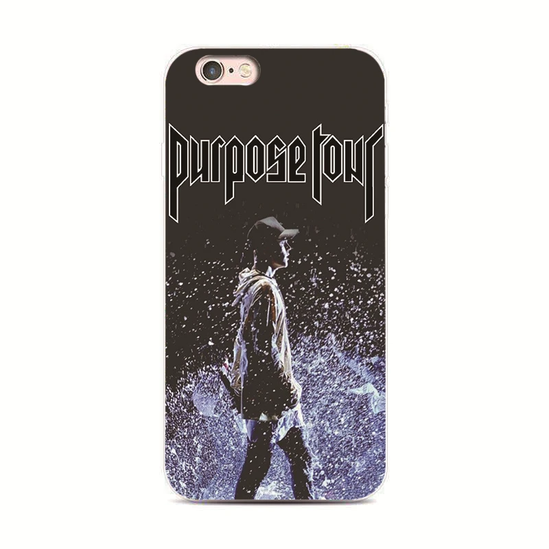 Black luxury cover For iPhone 7 8 xs xr xsmax for Samsung S8 S7 S6 Justin Bieber Cases |