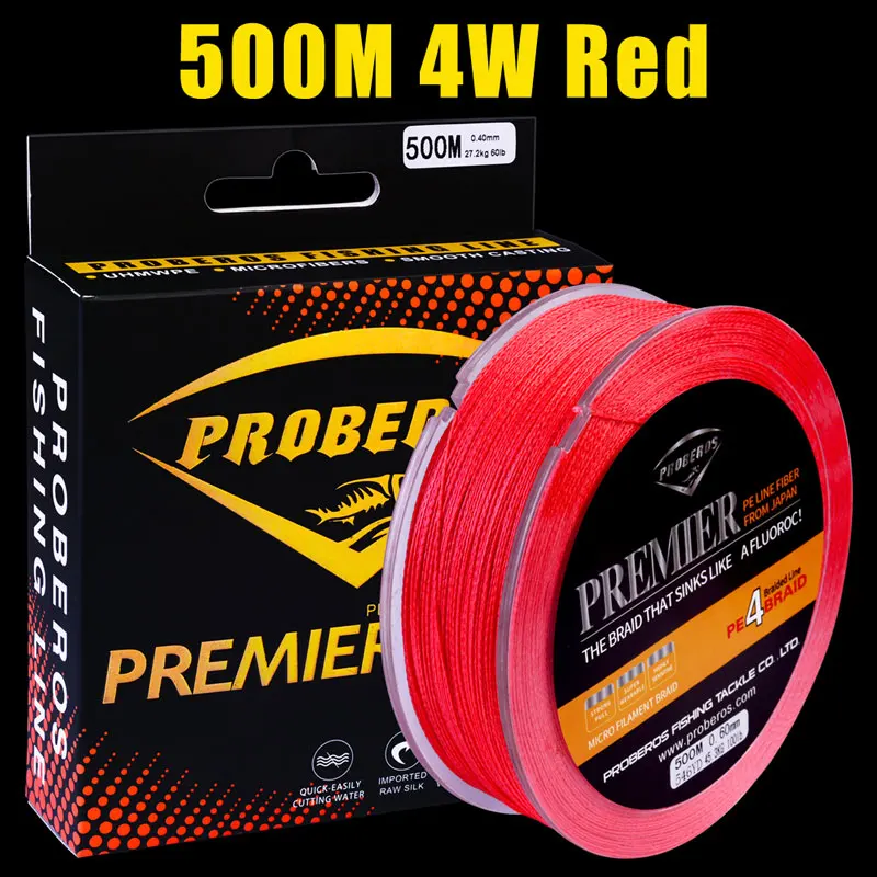 4 стоит 300 м и 500 PE плетеный LineGreen/серый/желтый/синий лески 6LB 25LB 30LB 35LB 40LB 50LB 60LB 70LB 80LB