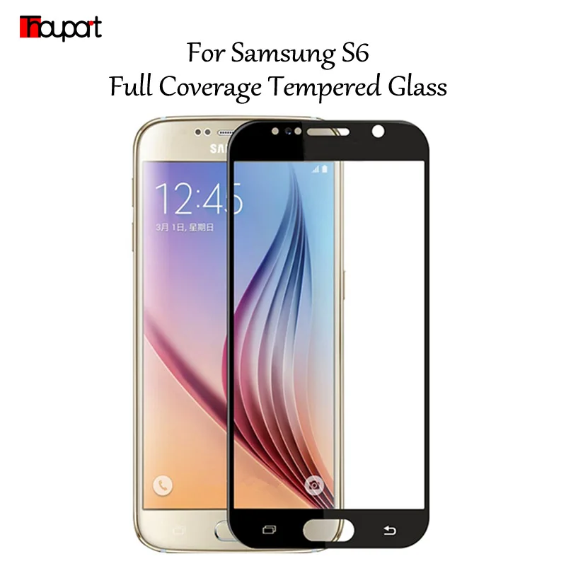 Thouport полное клеевое Покрытие Закаленное стекло на Samsung Galaxy S6 G920F Защита экрана для