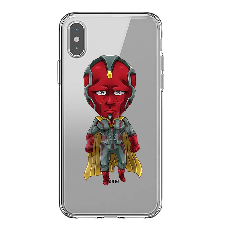 TPU Marvel Мстители Marvel DC Comics Железный человек паук Джокер Бэтмен мягкий ТПУ чехол для телефона для iPhone X SE 5S 6 6S 7 8 XR XSMAX - Цвет: TPU