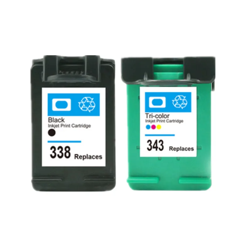 338XL 343XL переработанный чернильный картридж Замена для hp 338 343 для hp 338 с чернилами hp Deskjet 5740 6520 6540 6840 Photosmart 8150