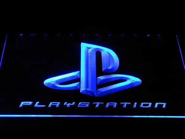 E175 Playstation светодиодный неоновый знак с переключателем вкл/выкл 20 + цветов 5