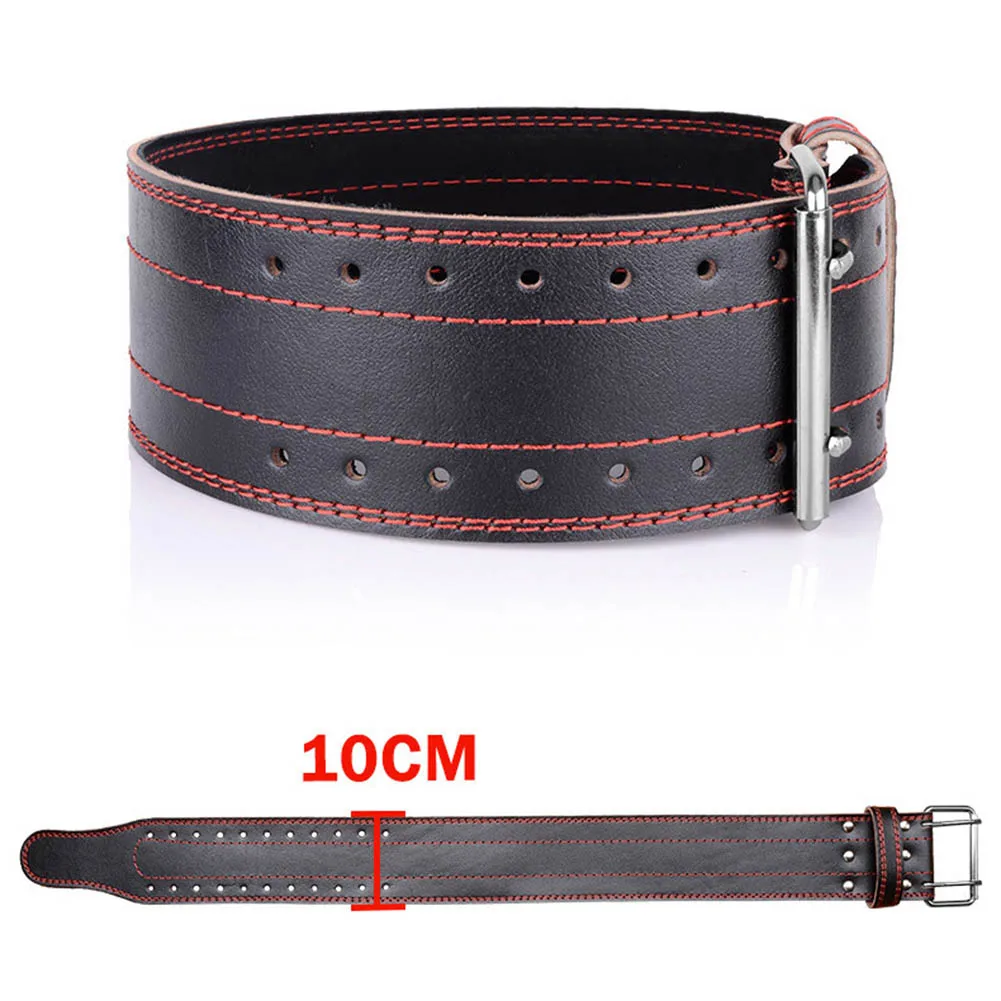 

Weightlifting Belt Cowhide Leather Gym Fitness Crossifit Back Support Protector Training Equipment Weight Lifting Belts WHShoppi