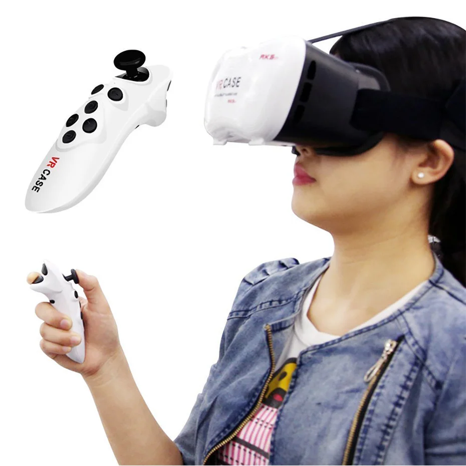 VR Портативный беспроводной Bluetooth 3 0 пульт дистанционного управления селфи затвор