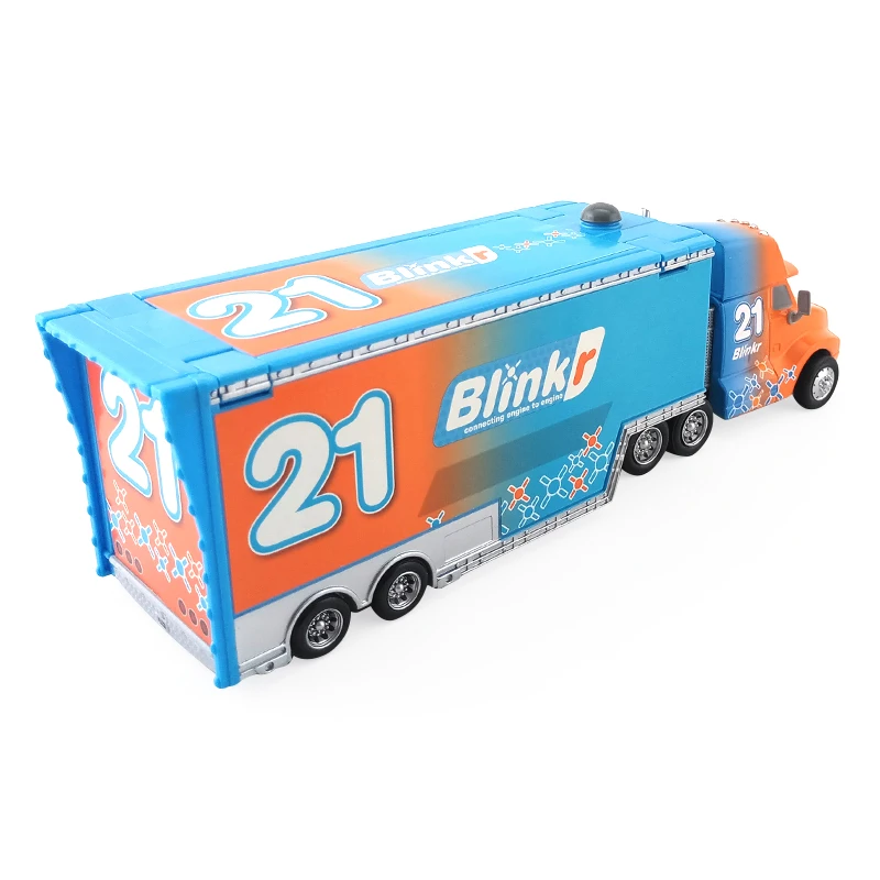 Disney Pixar Cars 3 Speedy Comet Blinkr Hauler 1:55 металлический литой автомобиль игрушки модель