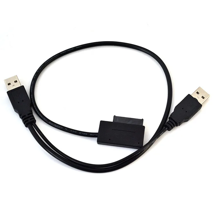 Тетрадь SATA к USB Кабель адаптер 6 P + 7 USB2.0 легко линия привод|Соединители| |