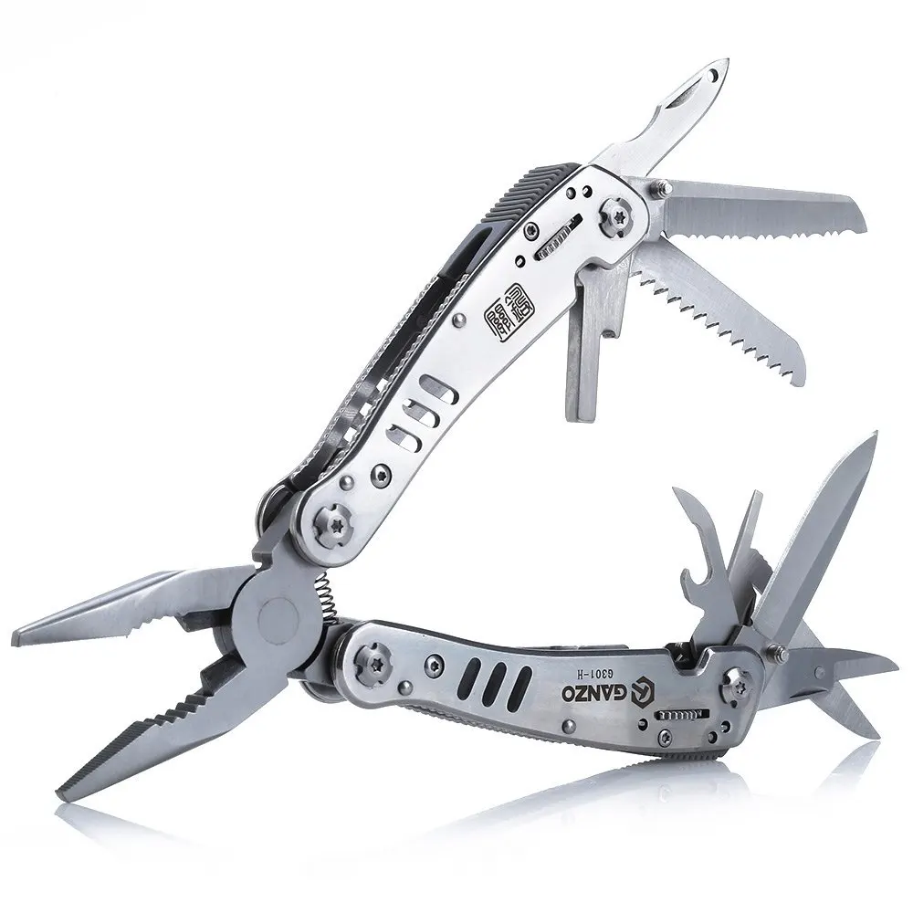 Ganzo G301H Portable Survival Knife EDC Pocket Tool Camping Multi-function Pliers Leathercraft Multi Tools Safety Lock Mechanism | Дом и сад