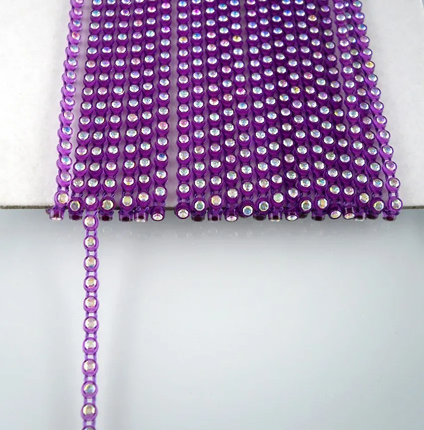 SS6 B класс AB Хрустальные стеклянные камни 2 мм Стразы пластиковые чашки одежды