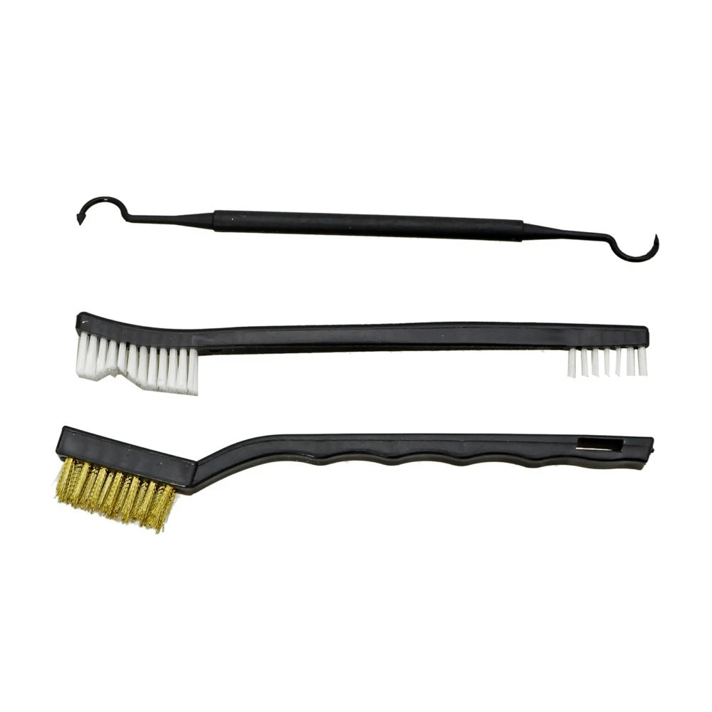3Pcs Airsoft Rifle Gun Brush Tool Cleaning Set Kit Pick Double-end Brushes Brass Pistol Shotgun | Спорт и развлечения