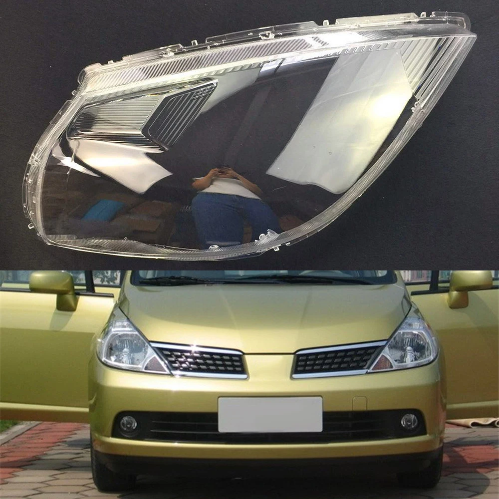 Для Nissan Tiida 2005 2006 2007 прозрачная Автомобильная фара с прозрачными линзами