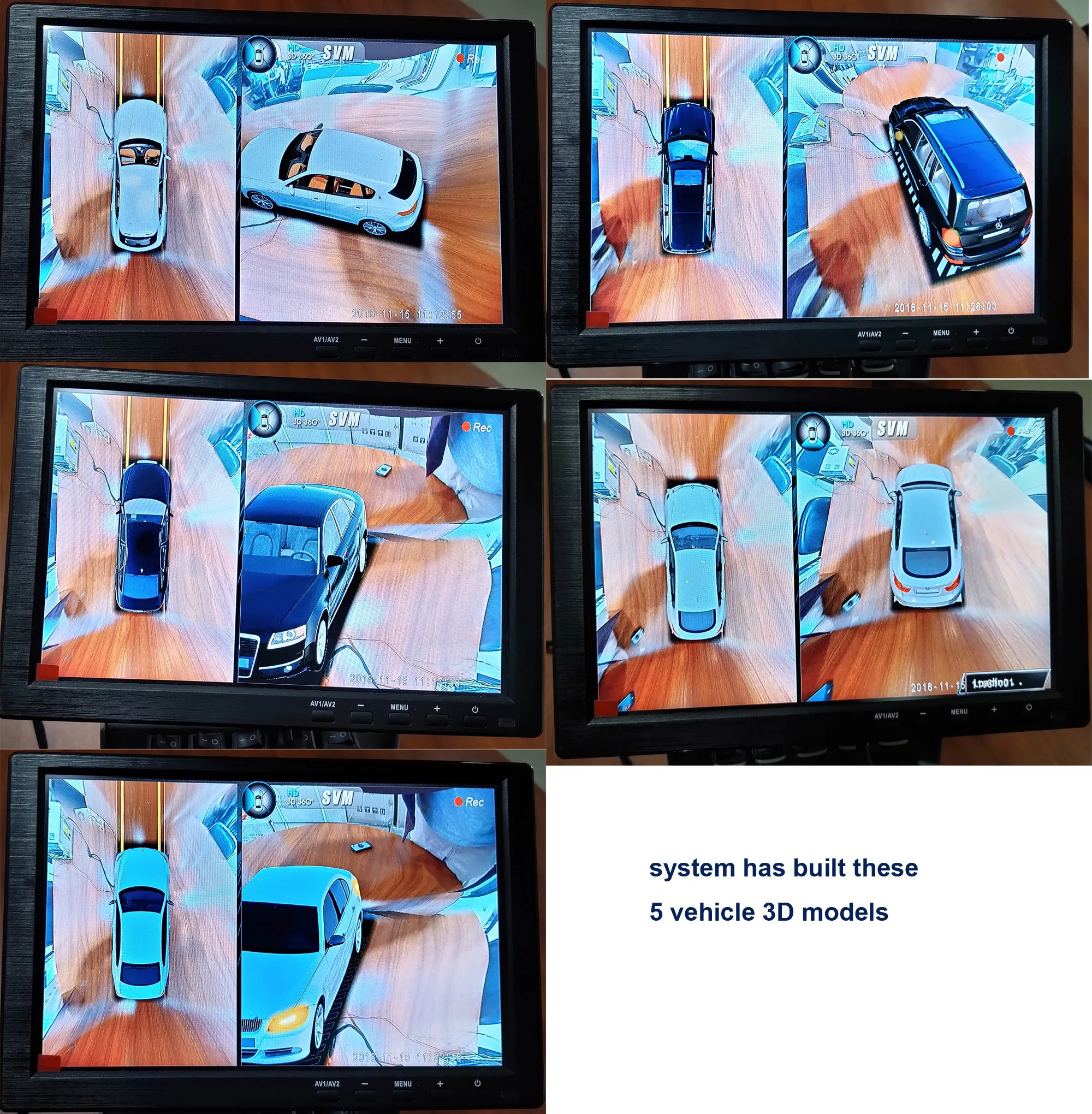 rear blind spot Главный контроллер для SZDALOS 3D системы наблюдения за объемным видом - Название цвета: rear blind spot