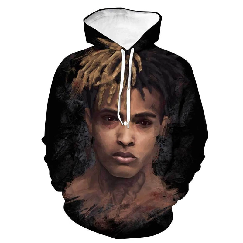 Мода XXXtentacion Мужская 3D печать Толстовка Harajuku повседневная спортивная толстовка |