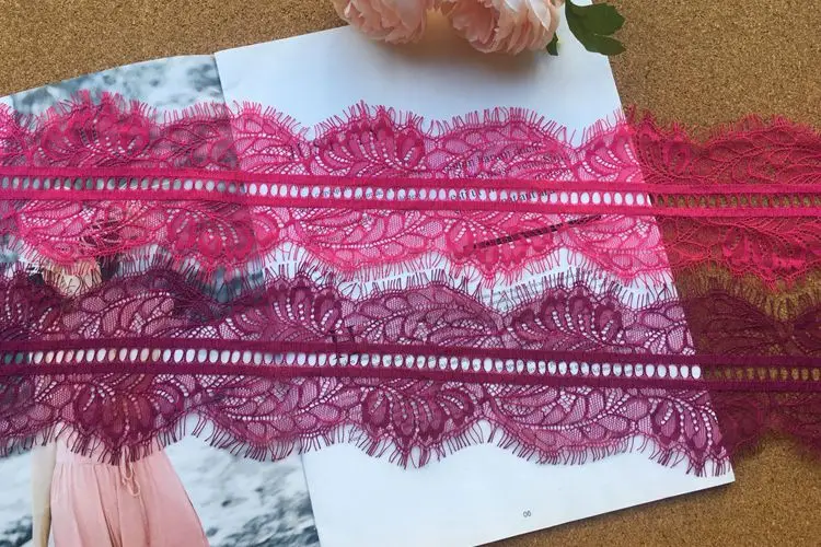 6 метров цена 10 см Широкий двусторонний ресниц кружевной ткани DIY Одежда свадебная вуаль сшивание аксессуары
