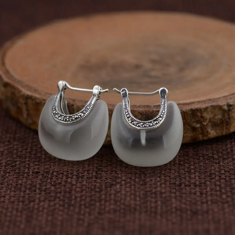 Женские серьги гвоздики из серебра 925 пробы с опалом|earings|earrings strawberryearrings horse |