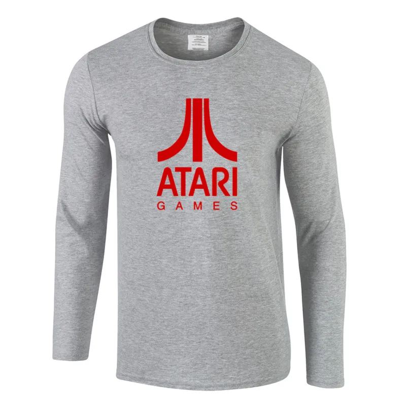Забавная Новая летняя ATARI игра Мода уникальный классический хлопок с длинными