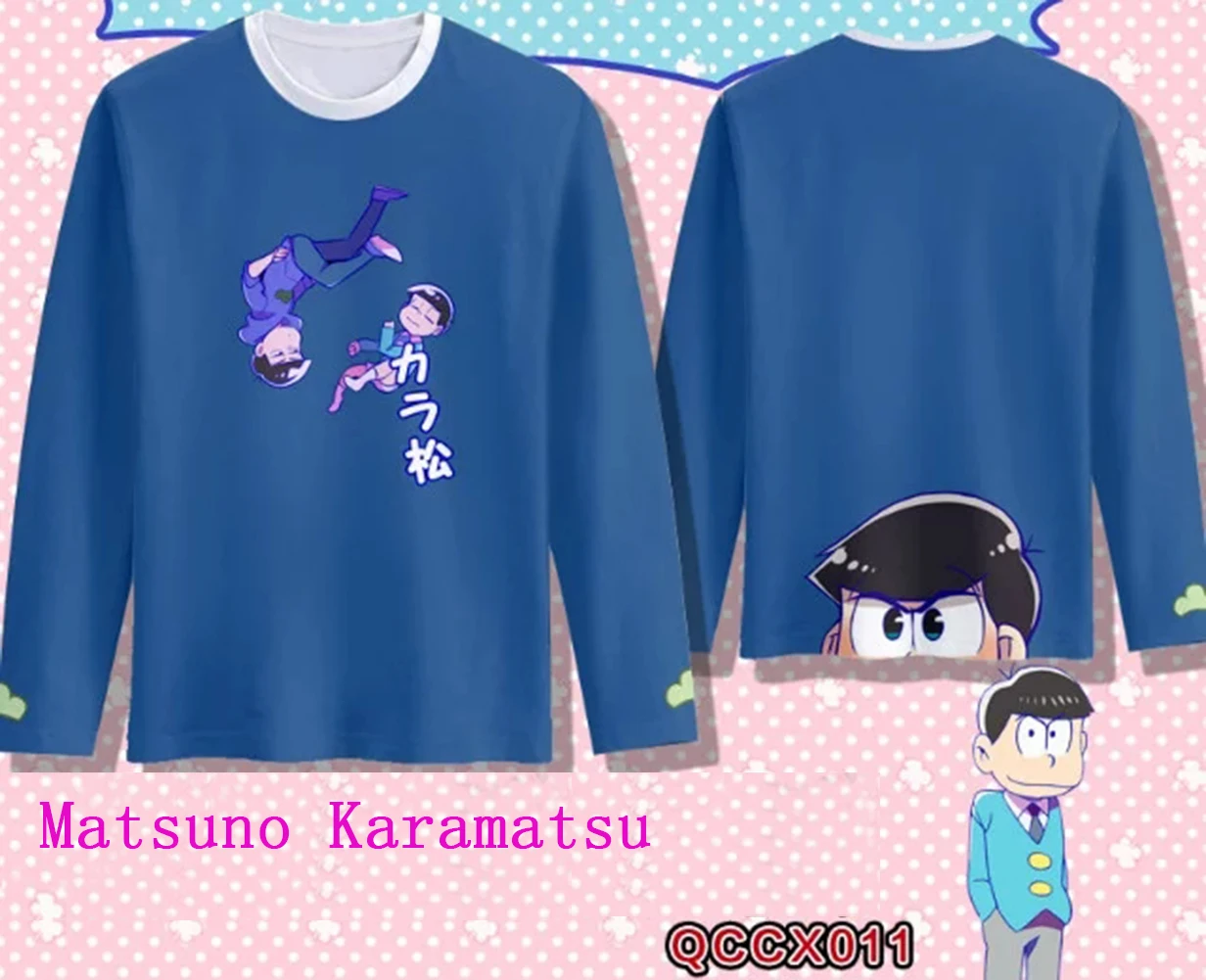 Brdwn Osomatsu унисекс с рисунком из аниме Мацуно Осомацу персонаж Карамацу Косплэй