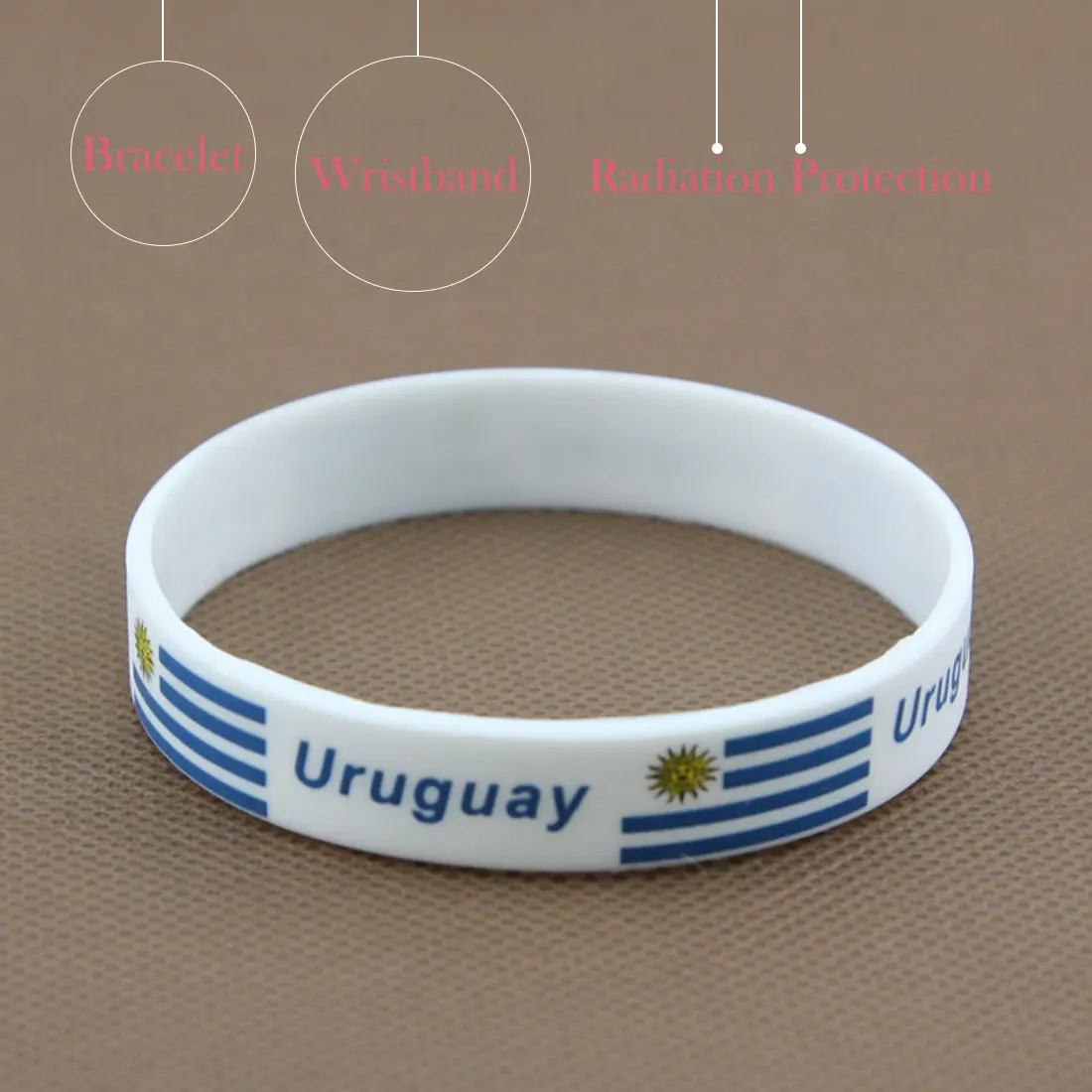 Uruguay 1 шт футбольные болельщики браслет футбольный болельщик аксессуары футбольный силиконовый браслет Черлидинг поставки - Цвет: Uruguay