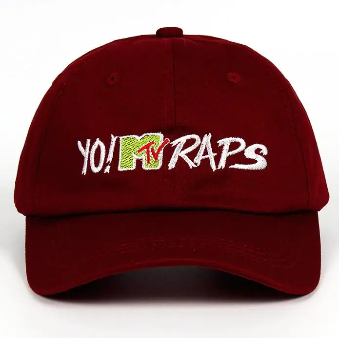 Бургундия Эй! MTV RAPS Кепка-бейсболка de marque gorras planas dad hat хип-хоп snapback кепки шапки для мужчин и женщин шляпа повседневные Шапки - Цвет: Бургундия