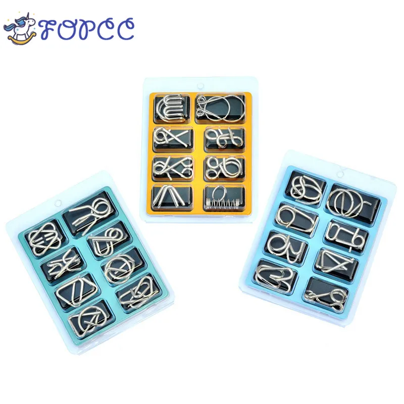 Горячее предложение! Распродажа! 8 шт./компл. паззл Металическая проволока IQ