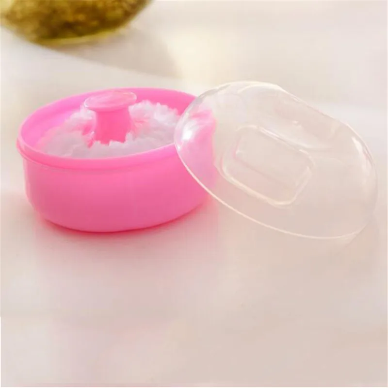 High Quality Cute Baby Face And Body Powder Powder Puff Powder Talcum PP Box 1 Pieces Pink 2020 Hot Sale