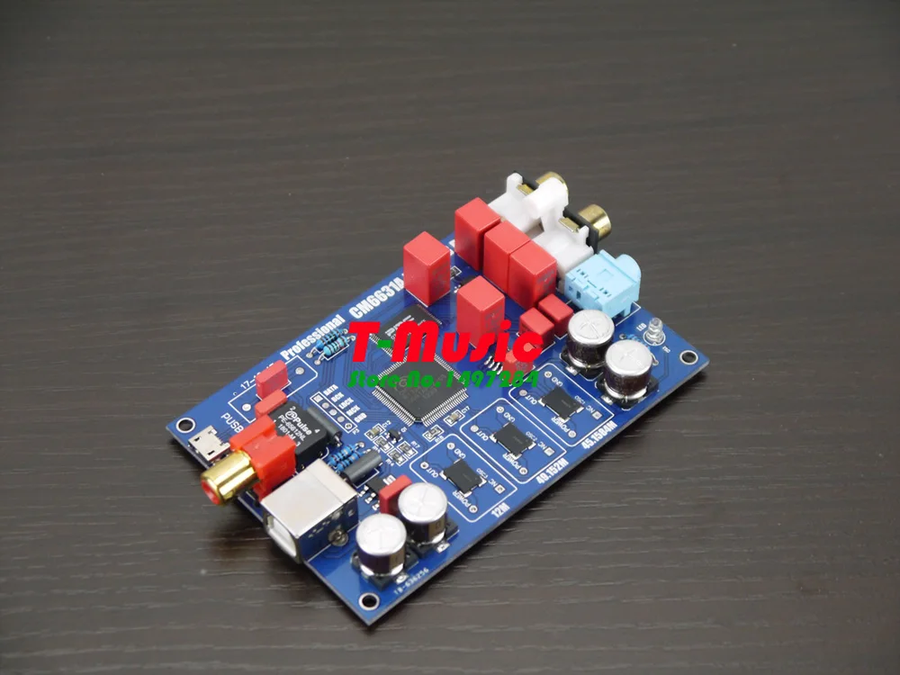 Обновленная версия SITIME CM6631A USB DAC звуковая карта/support 3 5 мм и коаксиальный 24 бит 192K