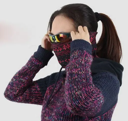 Женские и мужские зимние спортивные шапки SAHOO Флисовая теплая велосипедная маска