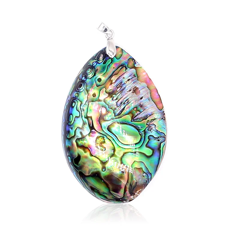 

Vintage Colorful Double sided Abalone Shell Pendants Charms Random size Natural Mother Pearl Shell Pendants for Jewelry Making