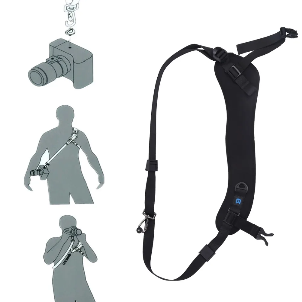 PULUZ Quick Release Anti-Slip Soft Pad Camera Strap Belt Rapid Shoulder Sling Neck for CameraDSLR Canon Eos 7D 1100D 1000D | Электроника