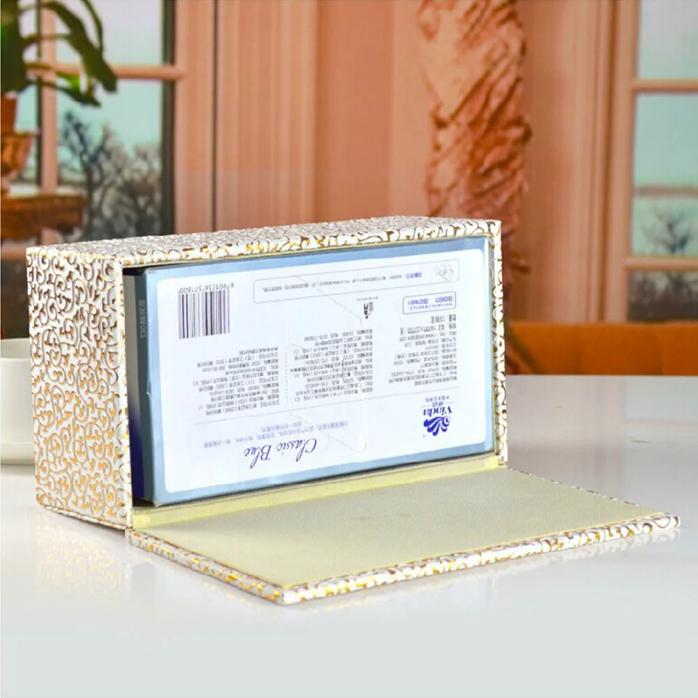 Коробка для салфеток изысканный PU кожаный резной автомобильный Домашний