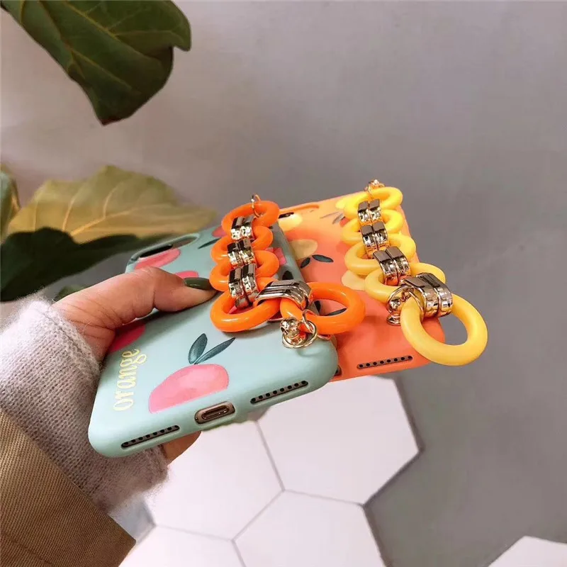 Модный чехол для iPhone 6 S 7 8 Plus X XR XS Max карамельный цвет мягкий из ТПУ |