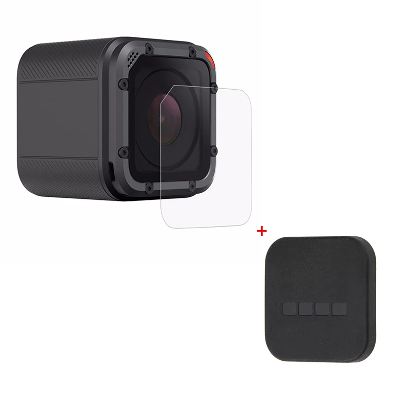 Для Go Pro Hero5 Hero4 Session крышка объектива Крышка объектива Корпус чехол+ Защитная пленка для экрана объектива для камеры Gopro Hero 4/5 Session