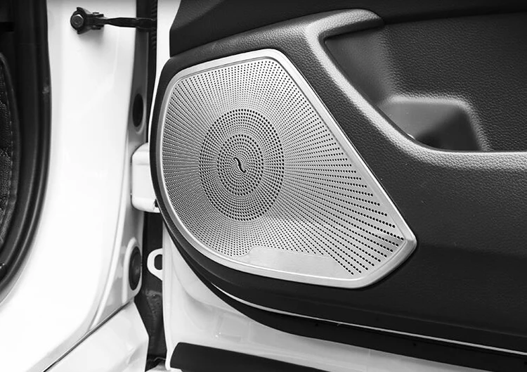 Stainless Steel Interior Door Stereo Speaker Audio Ring Cover Sound Frame Decoration Trim 2Pcs/Set For Honda Accord 10th 2018 | Автомобили