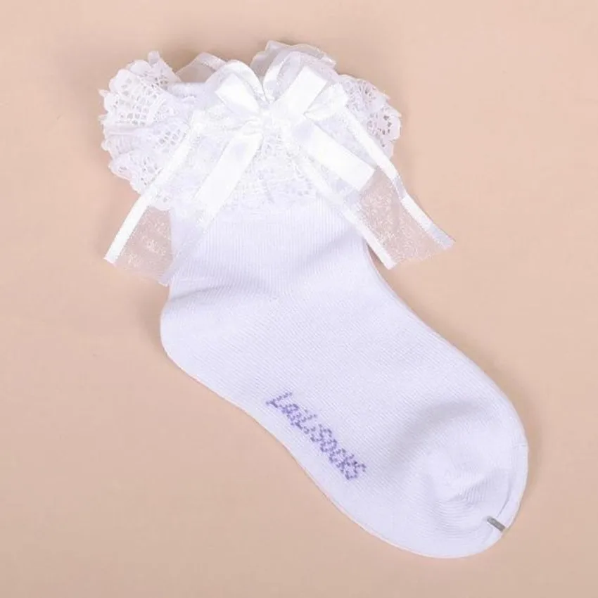 DOSOMA/оптовая продажа 10 пара/лот носки для детей хлопковые однотонные с кружевным