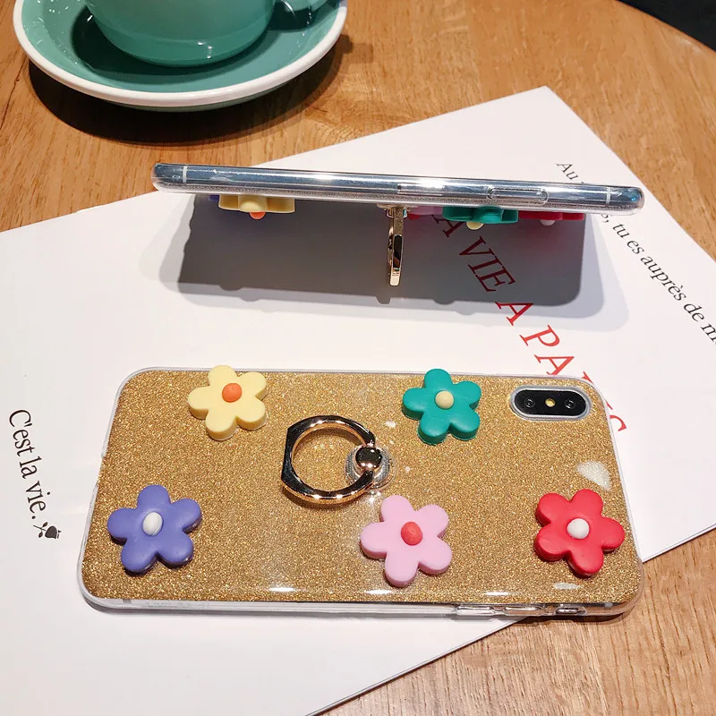 Чехлы с блестками для Huawei Honor 10 9 Lite 10i V20 View 20 V10 V8 V9 8 Pro Note 8X 8C 8A 7X 7s 7C 7A 6X GR5 2017 Ring Cover on.